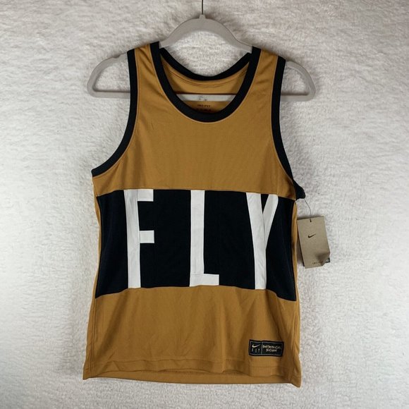 Nike Swoosh Fly‎ Basketball Jerseys Women's XS Brown Dri-Fit Tank Top 7092 - Picture 1 of 9